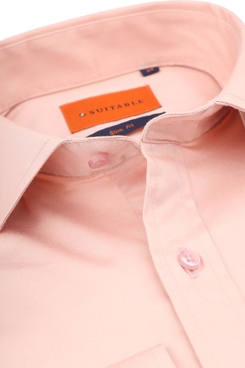 Suitable Satin Stretch Shirt Pink Product / Detail