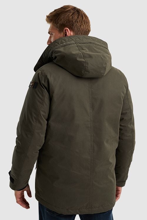 PME Legend Jas Tupular Olijfgroen Model / Achterkant