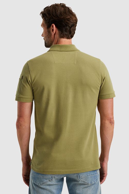 PME Legend Polo Shirt Trackway Light Green Model / Achterkant