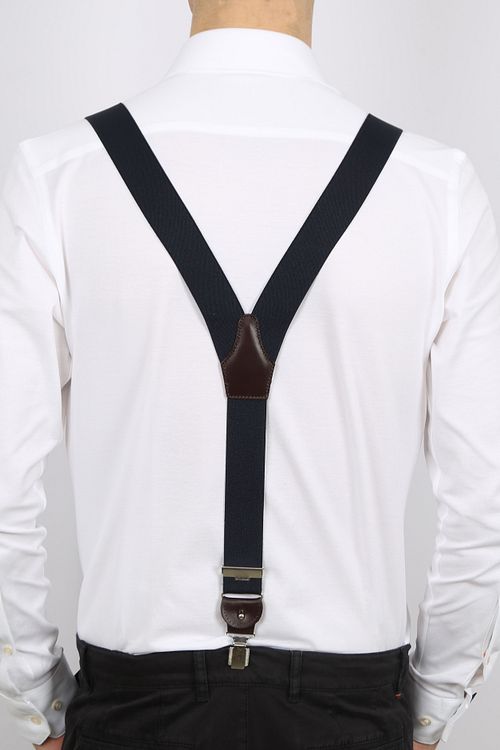 Profuomo Bretel Luxe Donkerblauw Model / Achterkant