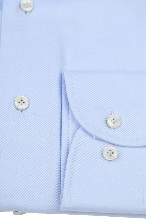 Profuomo Chemise Twill Bleu Clair Product / Detail