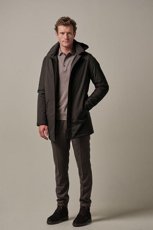 Profuomo Magnet Coat Brown Model / Voorkant