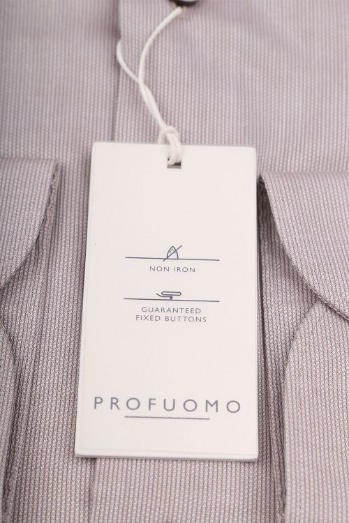 Profuomo Dobby Hemd Beige Verpakking