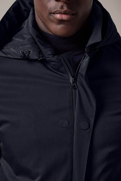 Profuomo Magnet Coat Navy Model / Detail