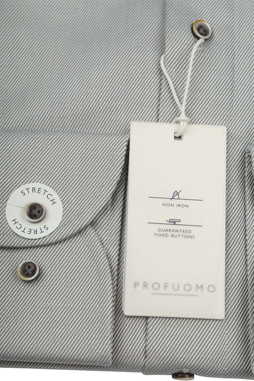 Profuomo Twill Overhemd Groen Product / Detail