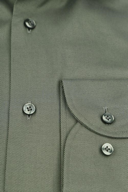 Profuomo Twill Shirt Olive Green Product / Detail
