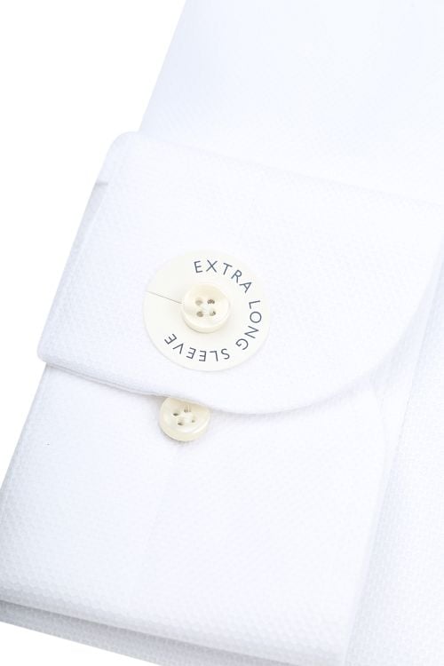 Profuomo Shirt Extra Lange Mouwen Travel Wit Product / Detail