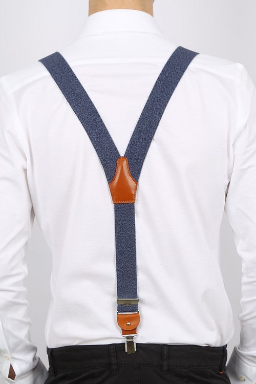 Profuomo Suspenders Navy Model / Achterkant