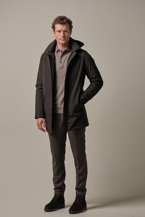 Profuomo Veste Magnétique Marron Model / Voorkant