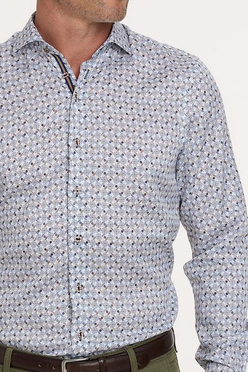R2 Chemise Wheels Bleu Model / Detail