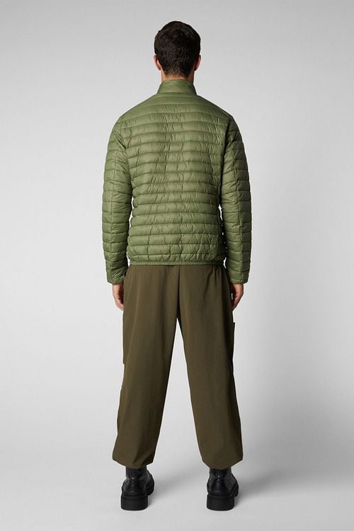 Save The Duck Jacket Alex Olive Green Model / Achterkant