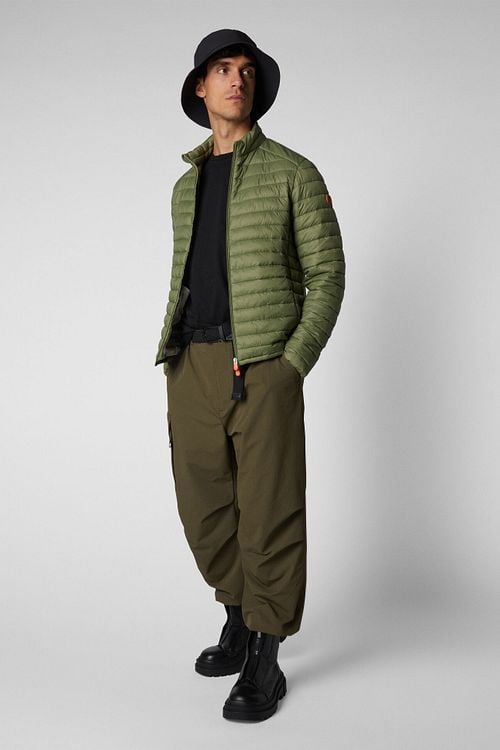 Save The Duck Jacket Alex Olive Green Model / Voorkant