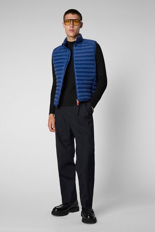 Save The Duck Veste Sans Manches Adam Bleu Model / Voorkant