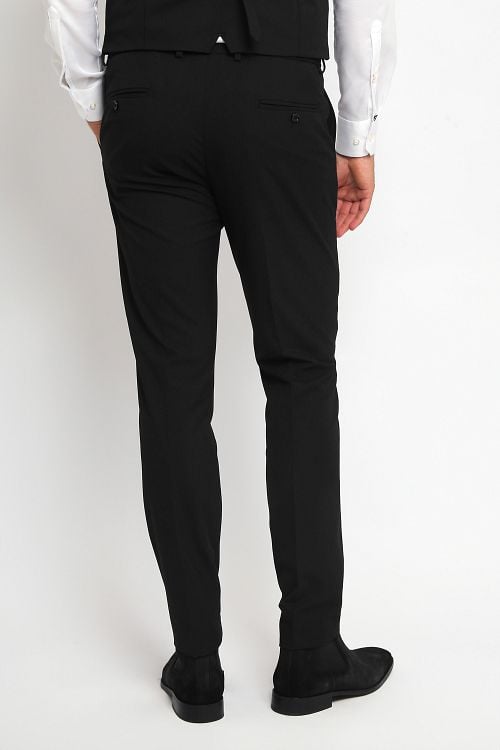 Suitable BASE Pantalon Schwarz Product / Achterkant