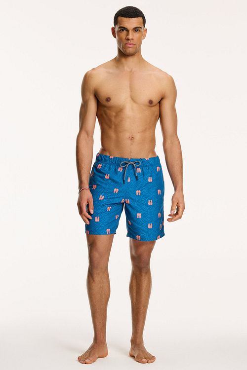 Shiwi Swimshorts Flipflops Ink Blue Model / Voorkant