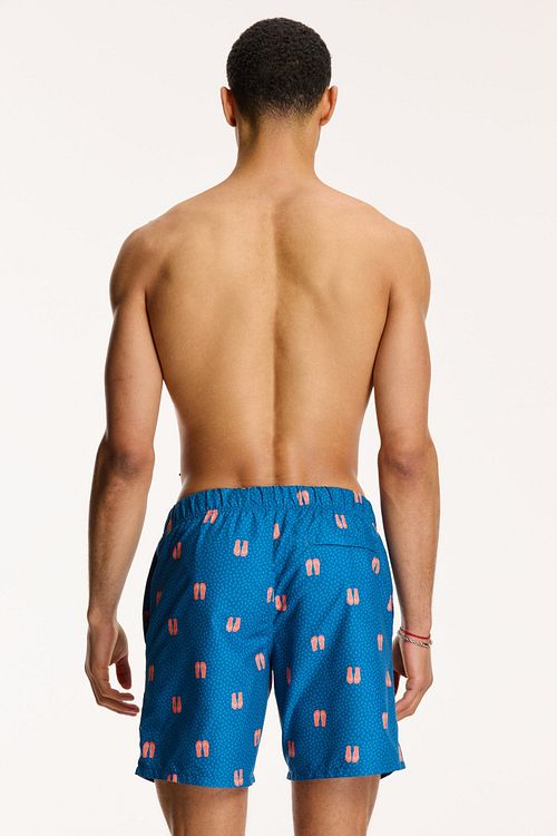 Shiwi Swimshorts Flipflops Ink Blue Model / Achterkant