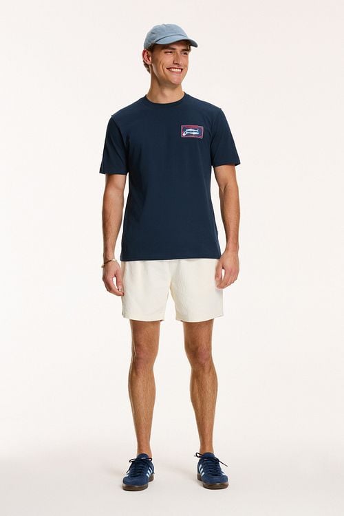 Shiwi T-Shirt Sardines Midnight Navy Model / Voorkant