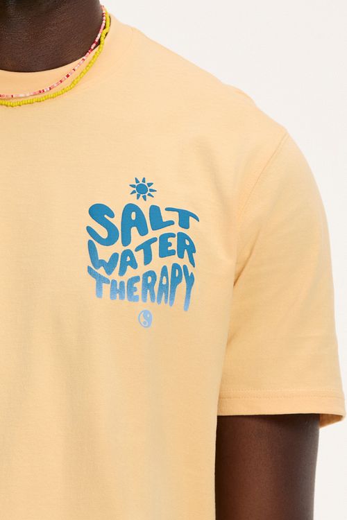 Shiwi T-Shirt Salt Water Cayman Peach Model / Detail