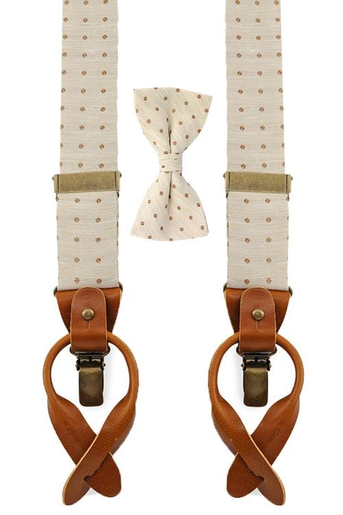 Sir Redman Bretels Combi Pack Dapper Dot Beige Product