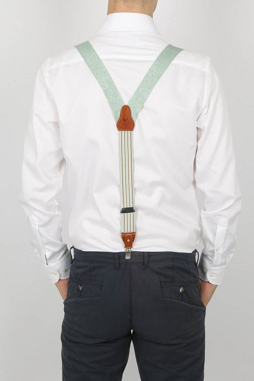 Sir Redman Bretels Combi Pack Turquoise Model / Achterkant