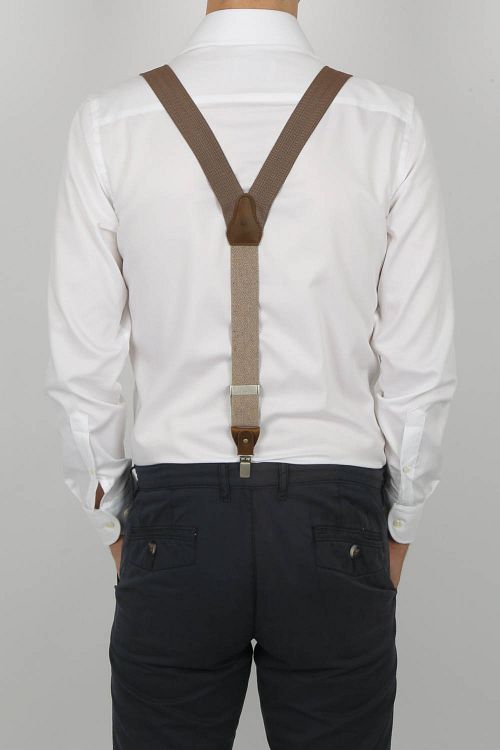 Sir Redman Luxury Suspenders Essential MacMillan Brown Model / Achterkant