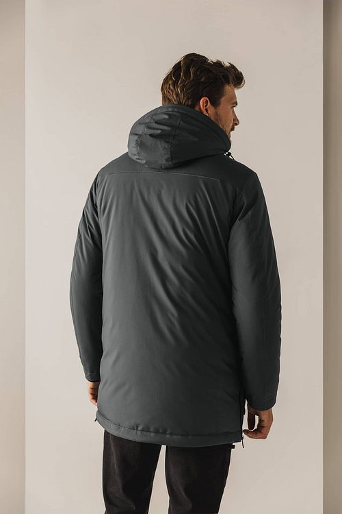 State Of Art Winter Coat Green Product / Achterkant