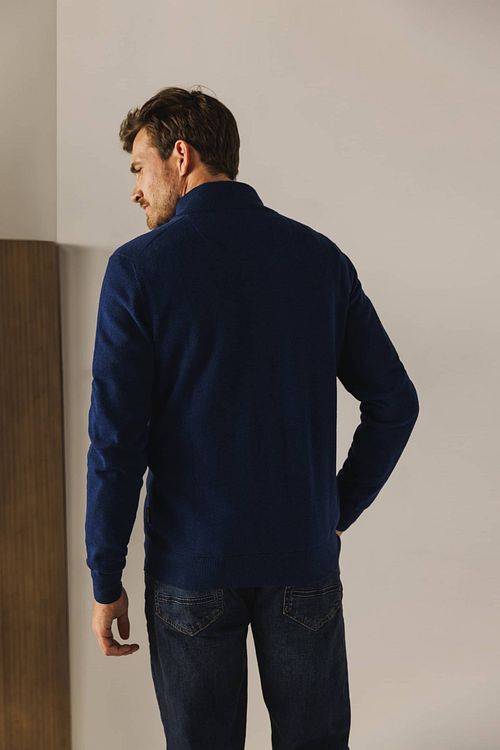 State Of Art Half Zip Pullover Estate Dark Blue Model / Achterkant