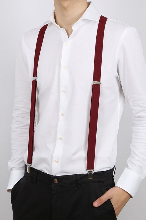 Suitable Suspenders X-Model Bordeaux Model / Voorkant