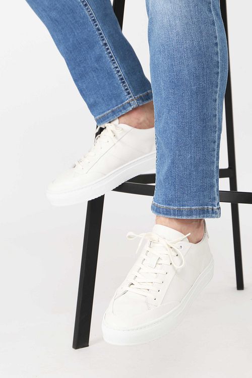 Suitable Baskets Nubuck Skave Blanc Model / Voorkant