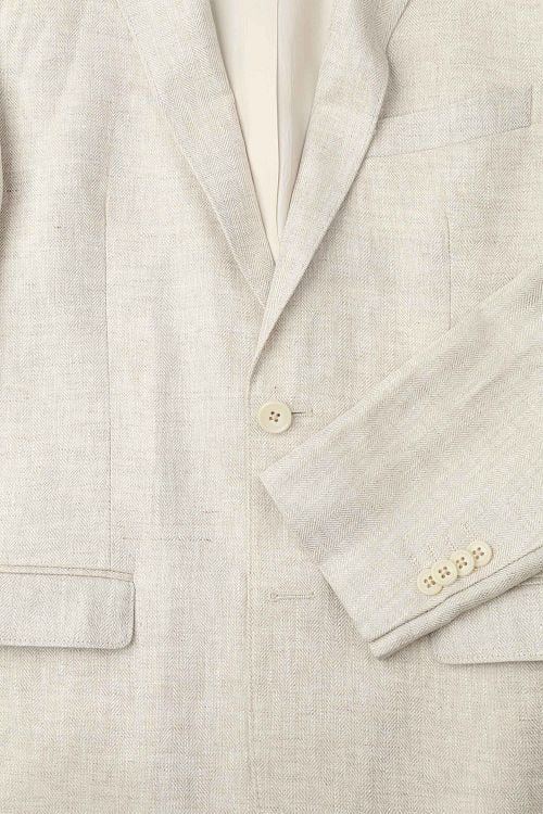 Suitable Blazer Linnen Herringbone Ecru Product / Detail