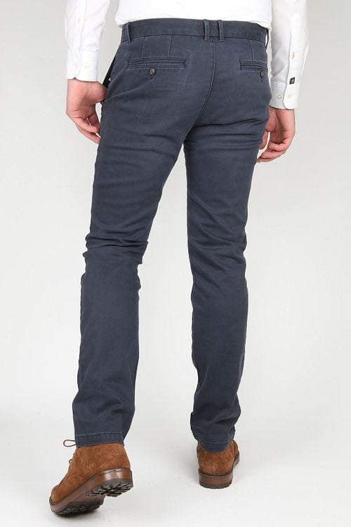 Suitable Chino Dunkelblau Dante Model / Achterkant