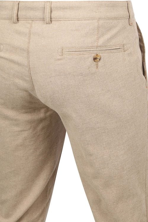 Suitable Chino Pico Pleat Flannel Sand Product / Detail