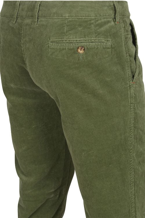 Suitable Chino Plato Corduroy Groen Product / Detail