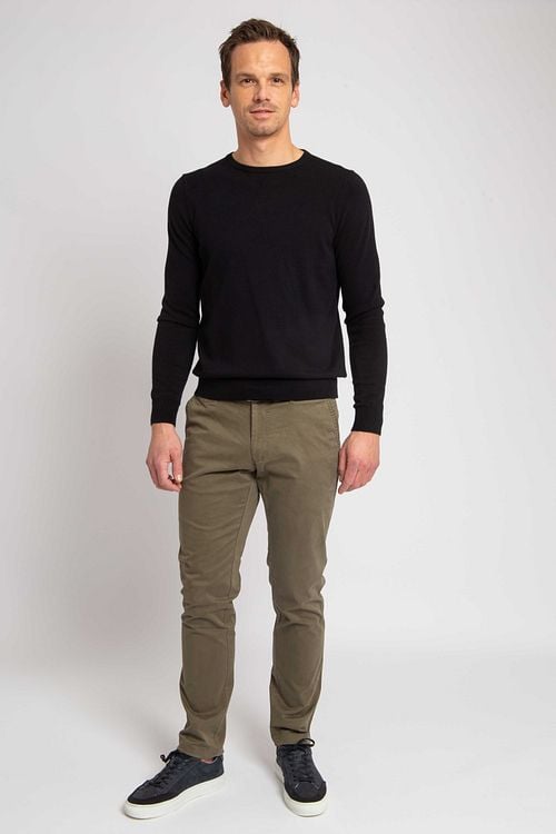 Suitable Chino Plato Olijfgroen Model / Voorkant