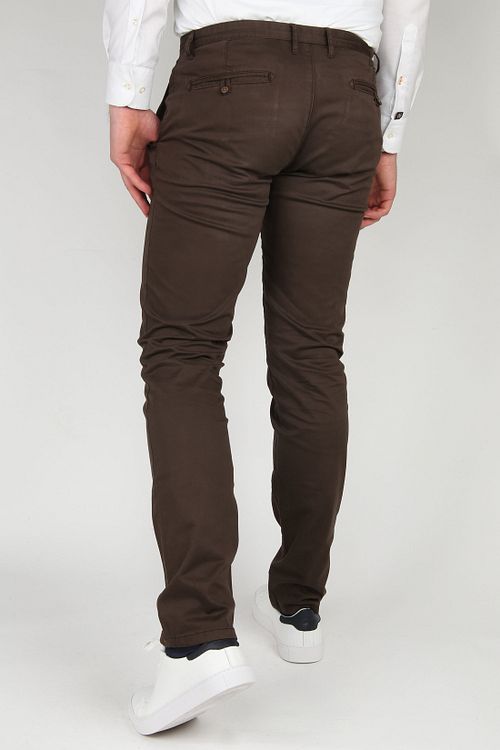 Suitable Chino Sartre Dark Brown Model / Achterkant