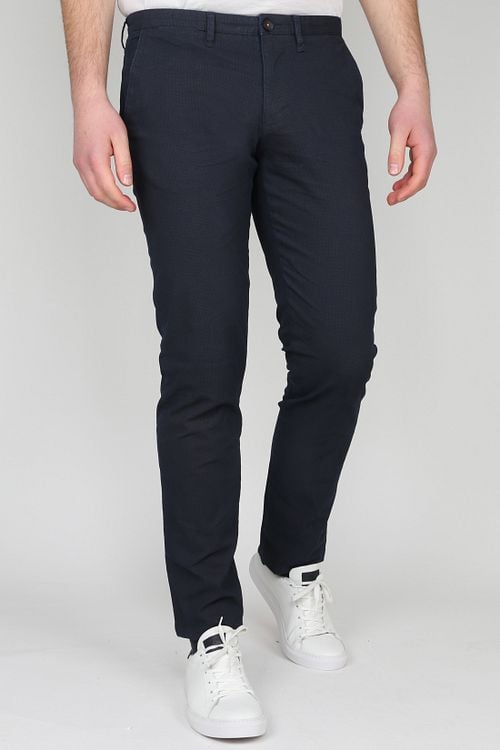 Suitable Chino Sartre Donkerblauw Model / Voorkant