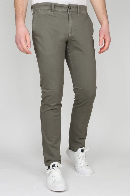 Suitable Chino Sartre Olive Model / Voorkant