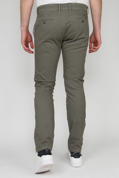 Suitable Chino Sartre Olive Model / Achterkant
