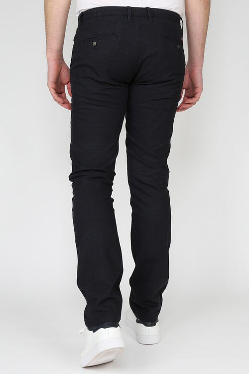 Suitable Chino Sartre Pane Navy Model / Achterkant