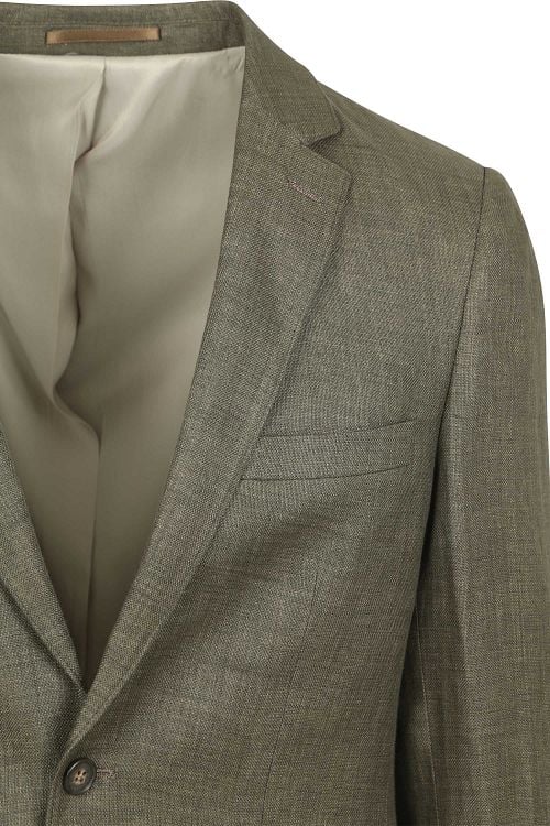 Suitable Blazer Linnen Panama Olijfgroen Product / Detail