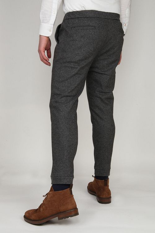 Suitable Easky Pantalon Jersey Anthracite Model / Achterkant