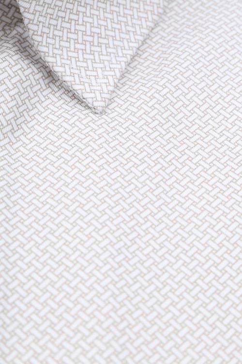 Suitable Shirt 261-5 Beige Print Product / Detail