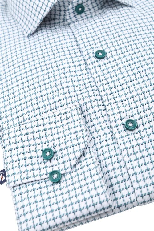 Suitable Hemd Check Print Grün Product / Detail