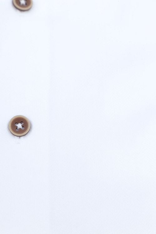 Suitable Herringbone Hemd Wit Product / Detail