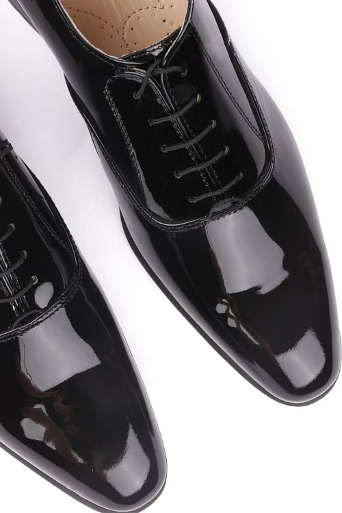 Suitable Lacquer Shoes Leather Black Product / Achterkant