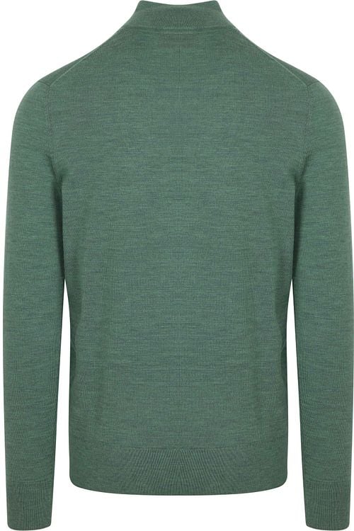 Suitable Merino Half Zip Sweater Mid Green
