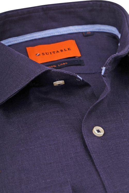 Suitable Overhemd Linnen Navy Product / Detail
