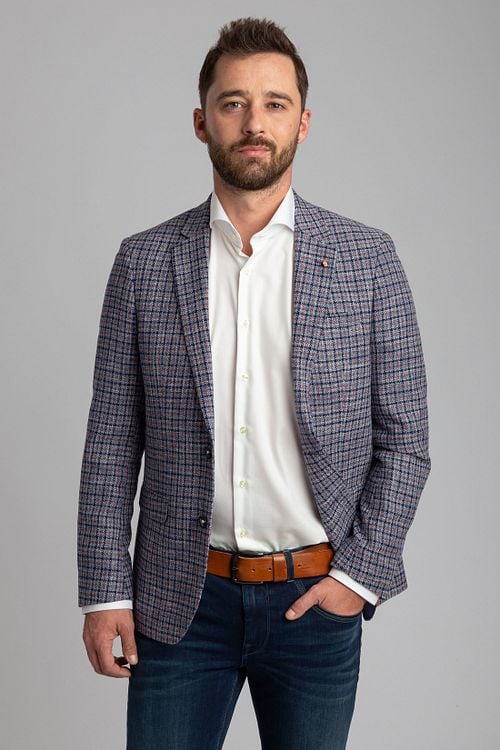 Suitable Prestige Blazer Lauderdale Check Model / Voorkant
