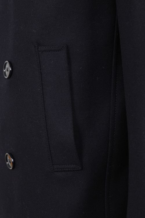 Suitable Prestige Manteau Nathan Mix Laine Bleu Foncé Product / Detail