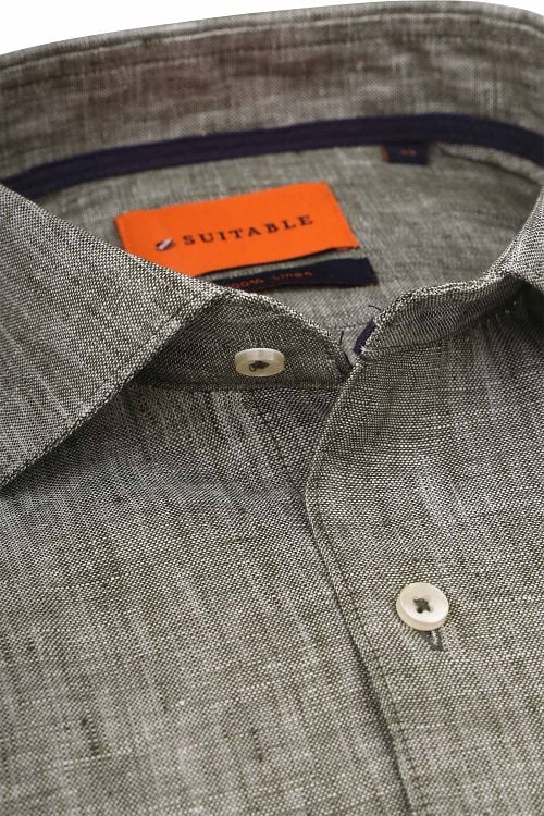 Suitable Shirt Linen Green Product / Detail